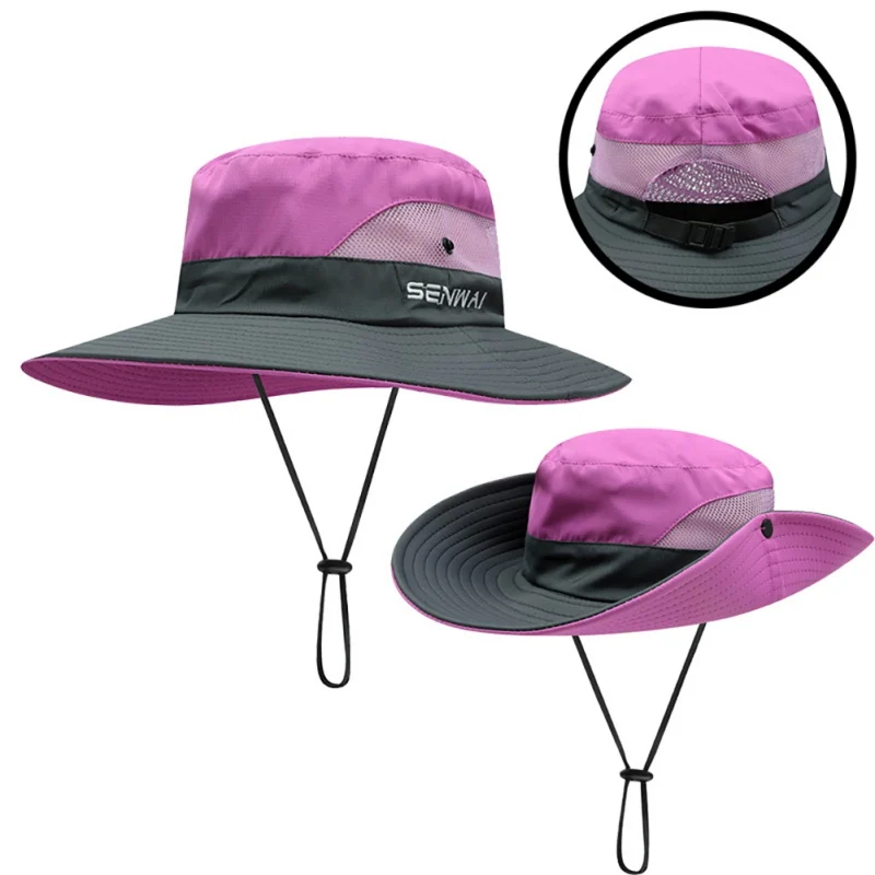 Sun Hats for Men Outdoor Fishing Cap Wide Brim Anti-UV Protection Women Bucket Hat Summer Hiking Fisherman Caps