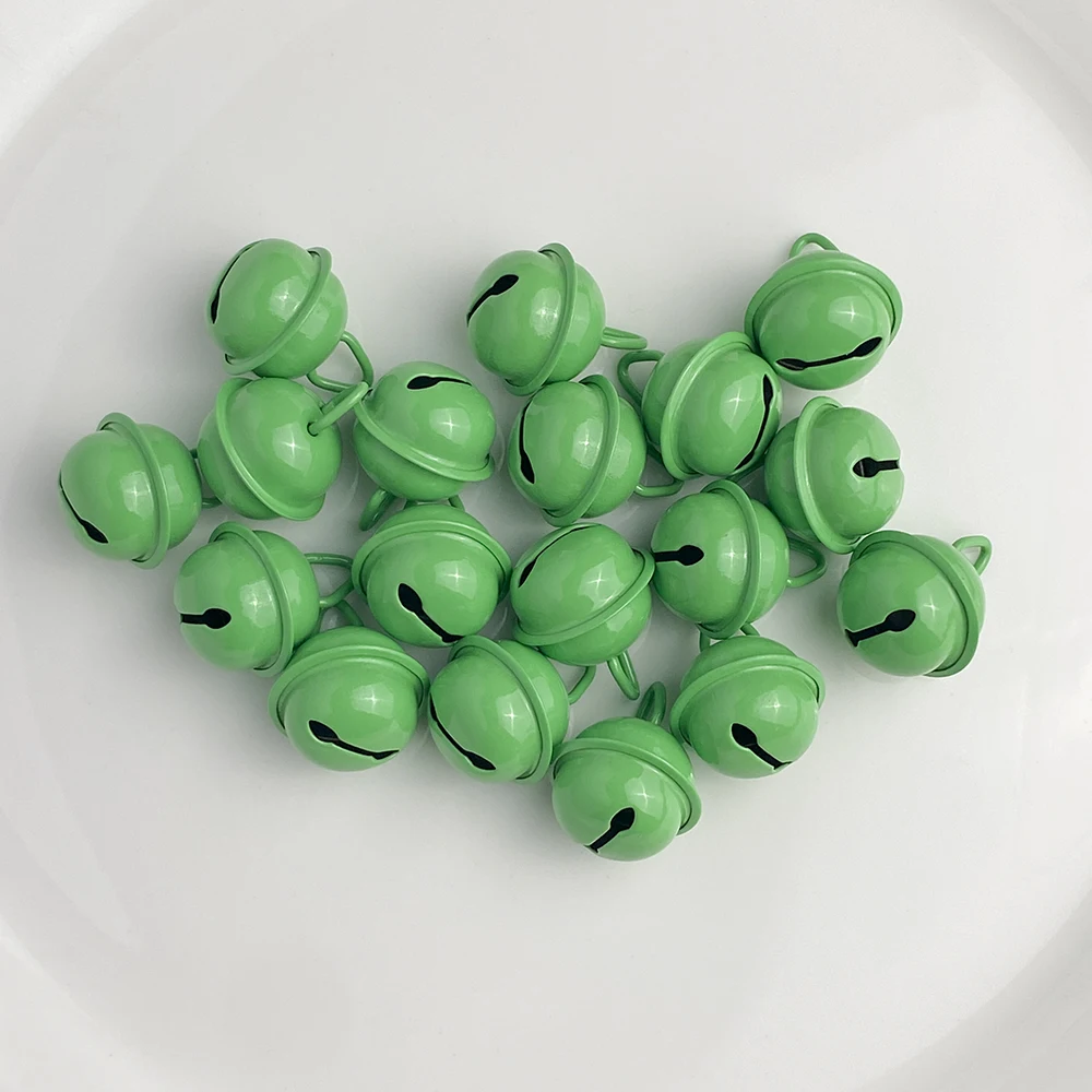 30pcs 17mm Colourful Bell Keyring Pendant Charms