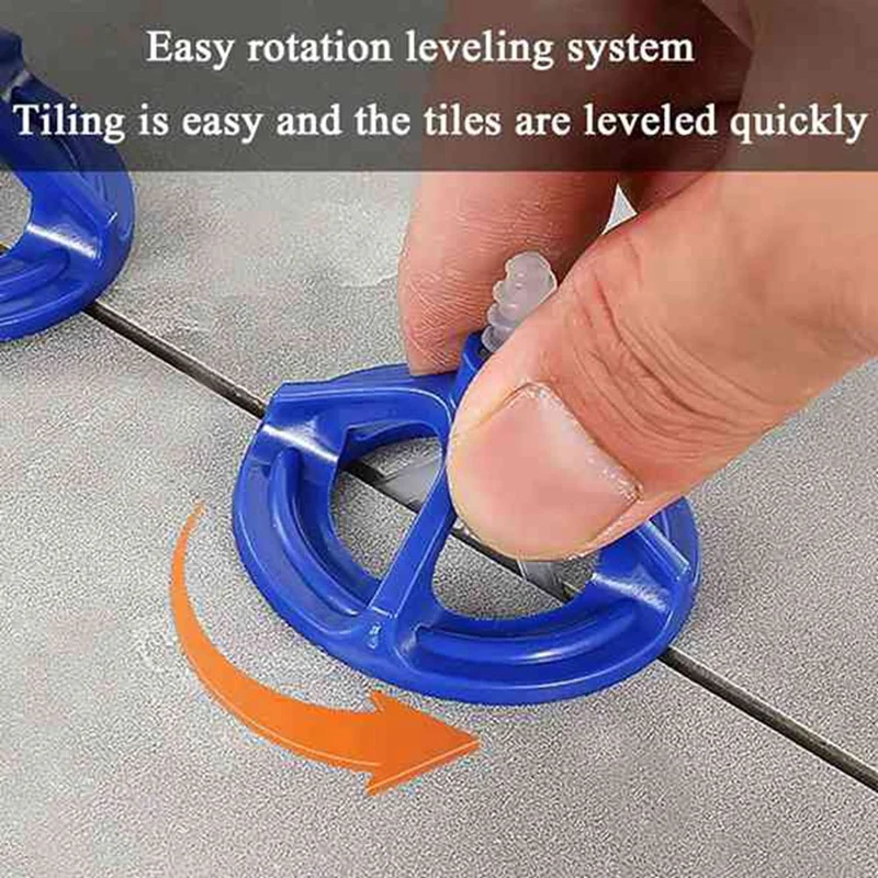 150 PCS Ceramic Tile Leveling System Blue Plastic For Tile Laying Wall Floor Fixing Construction Tool