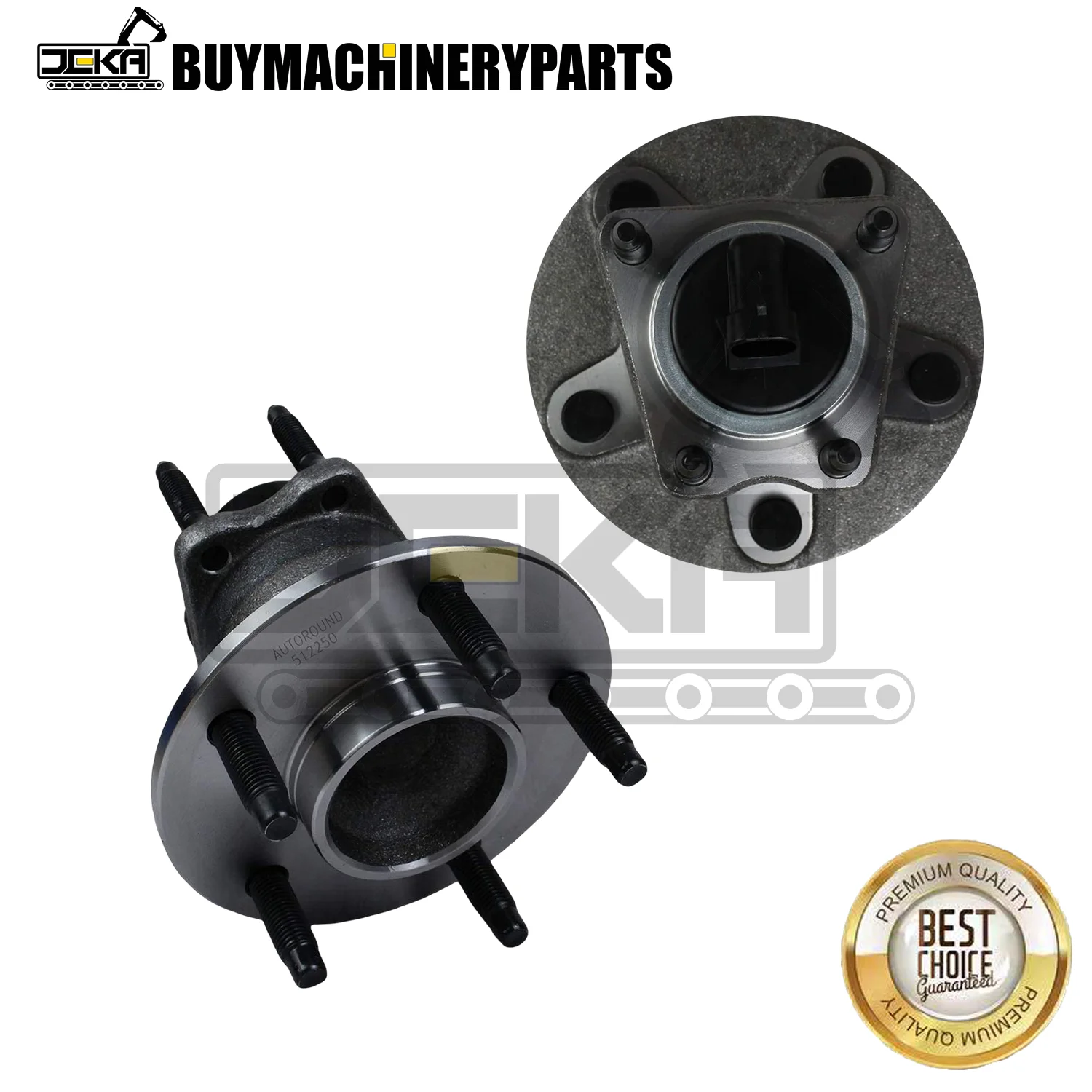 2 Pack 512250 Rear Wheel Hub and Bearing Assembly Fit for Chevy Cobalt 05-10, HHR 06-11,Pursuit 05-06 5 Lug W/ABS