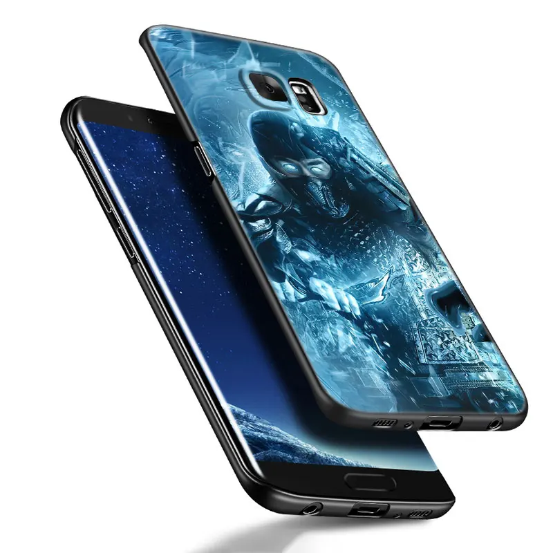 Mortal Kombat Game Black Silicone Phone Case For Samsung Galaxy S23 S21 S20 FE S24 S22 Ultra S10E S10 S9 S8 Plus