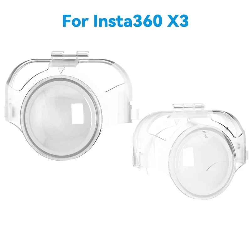 

Lens Guard for Insta360 X3 Quick-Detach Transparent Water-Proof Shockproof Lens Caps for Insta360 X3 Accessories