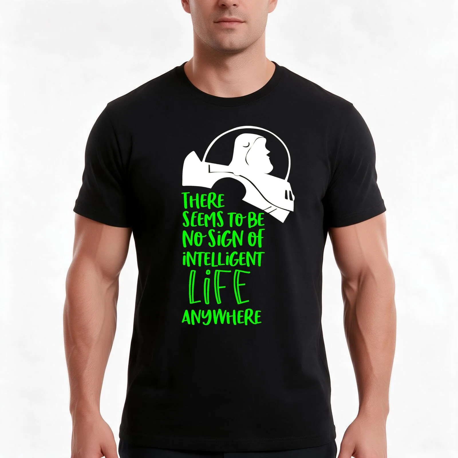 There Seems To Be No Sign Of Intelligent Life Anywhere T-Shirt, Summer Casual Cotton Tee, Oversized Streetwear Tops, 100% Cotton