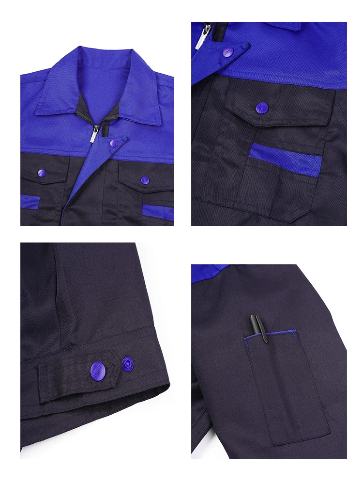 Ternos de soldagem masculinos Macacão de proteção Jaqueta de trabalho masculina, Camisa de ferramental, Conjunto de roupas mecânico automotivo