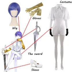 Anime Land of The Lustrous Phosphophyllite Moon Cosplay Costume Shirt Suspenders Jumpsuits Uniform Outfit Custom Made Halloween