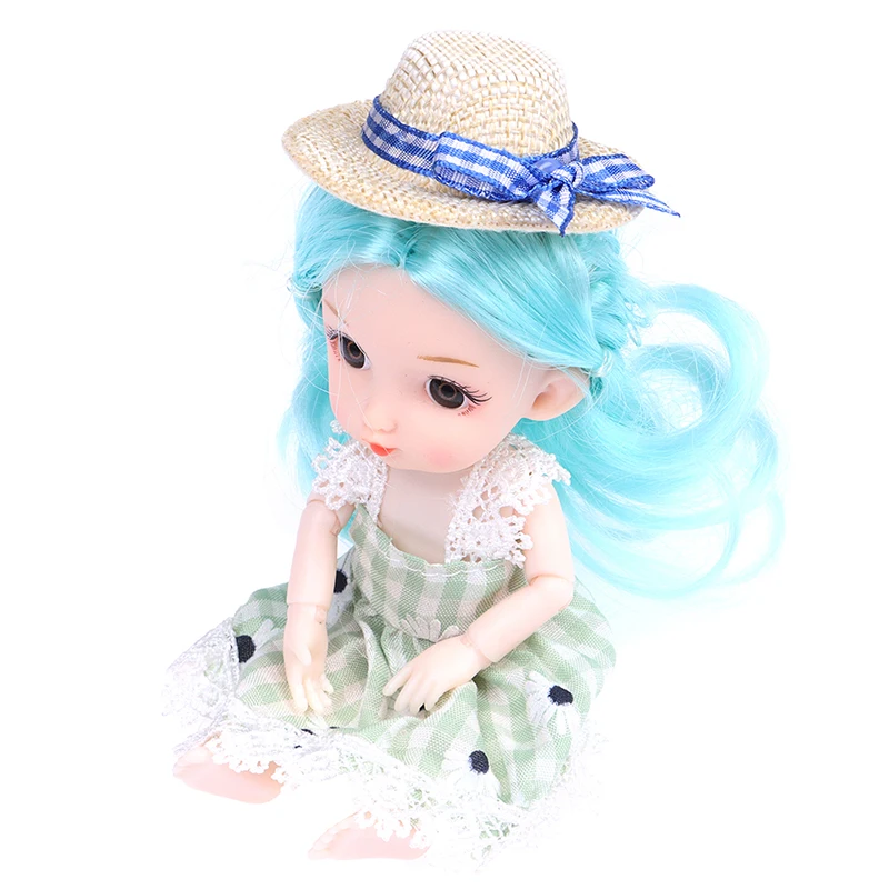 New 2Pcs Miniature Straw Hat Mini Doll Flocking Bow Hat Doll House Ornament Hand Weaved Dollhouse Accessories ID 3CM OD 6CM