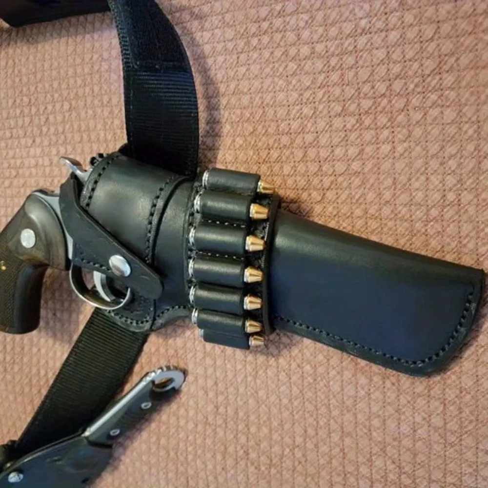 Medieval Old Western Cowboy Revolver Protective Holster Cowboy Cosplay Gun Holster for Stage Performance & Halloween