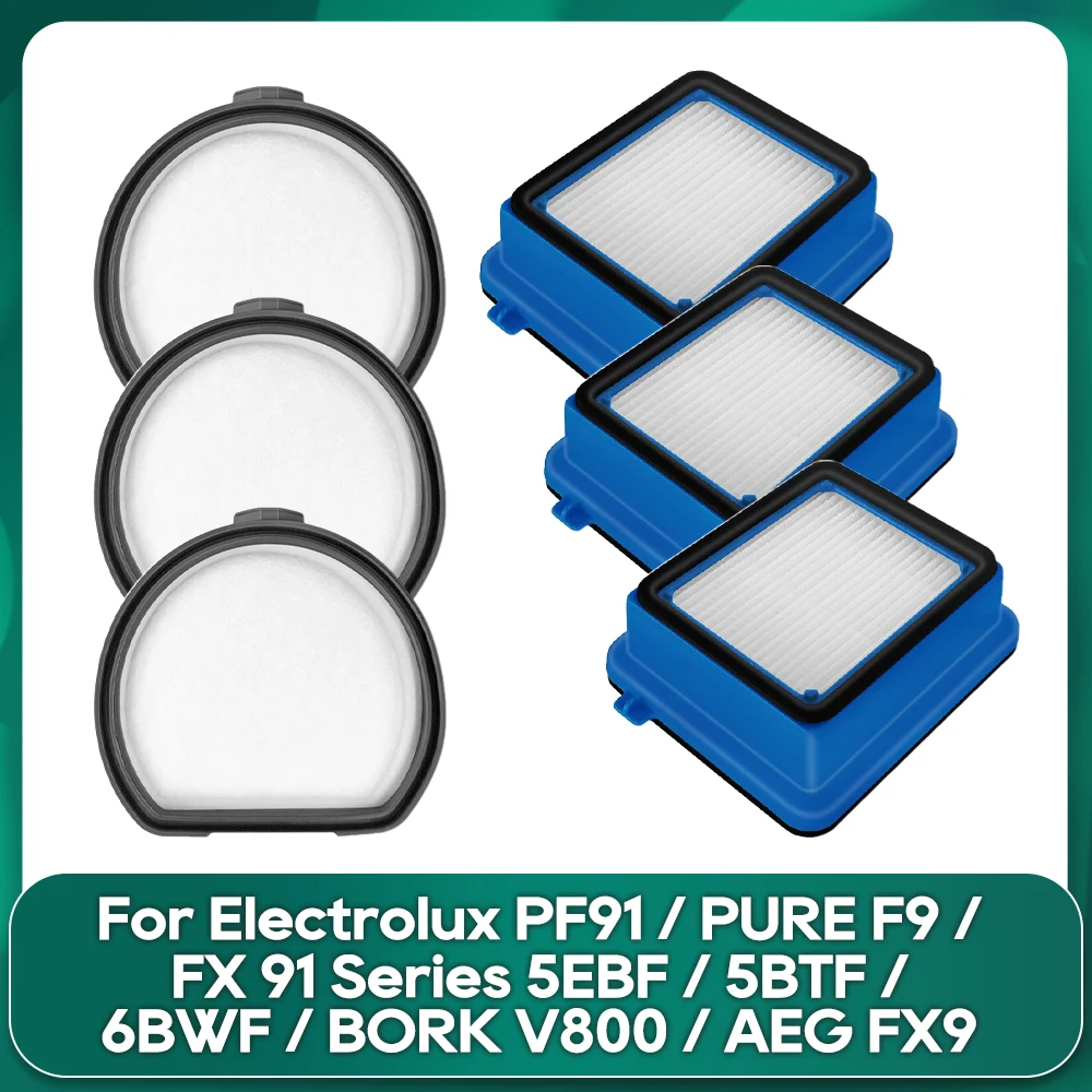 Compatible For Electrolux PF91 / PURE F9 / FX 91 Series 5EBF / 5BTF / 6BWF / BORK V800 / AEG FX9 Exhaust Filter Dust Filter