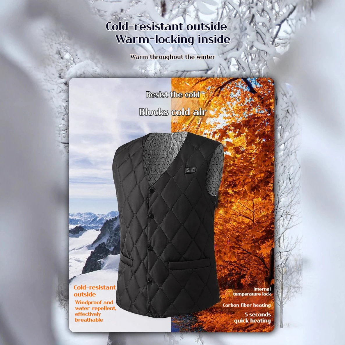 2025 New 16 Zone Smart Heating Vest Electric Warm Vest Men Women Heated Winter Constant Temperature Control