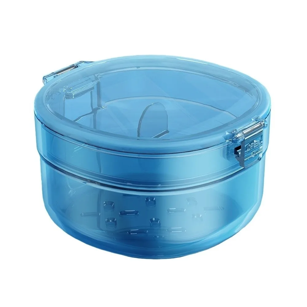 Transparent Soaking Cleaning Invisible Braces Box Waterproof False Teeth Holder Dental Braces Box Portable Large Capacity