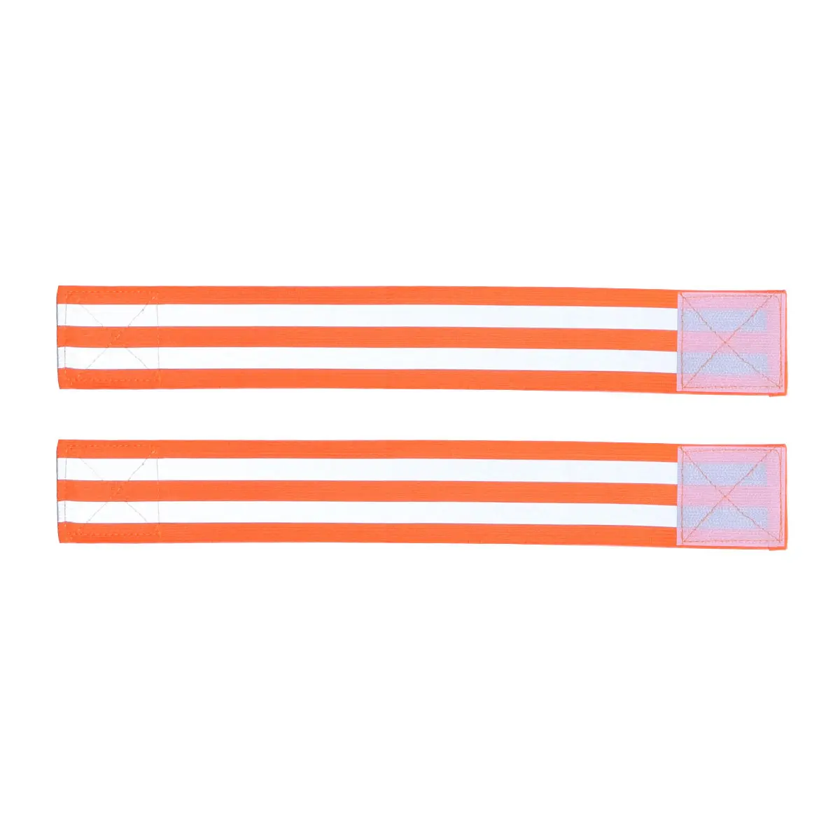 

Пара светоотражающих эластичных оранжевых ремней повышенной видимости для бега, езды на велосипеде, ходьбы и других видов активного отдыха.