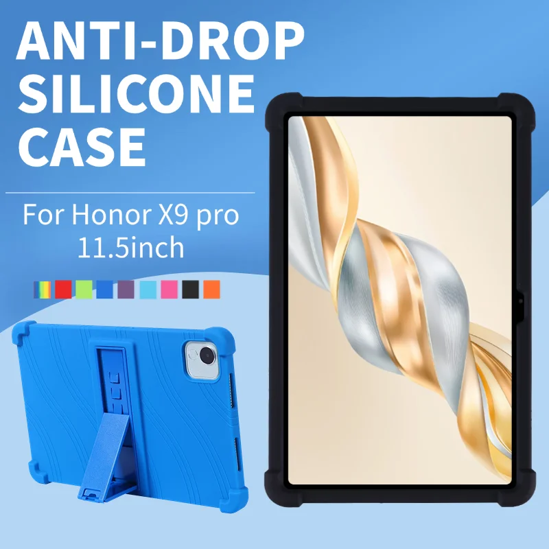 Shockproof Soft Silicon Case for Honor Tablet X9 pro 11.5 Inch ELN2-W09 Protective Cover with Stand Feature