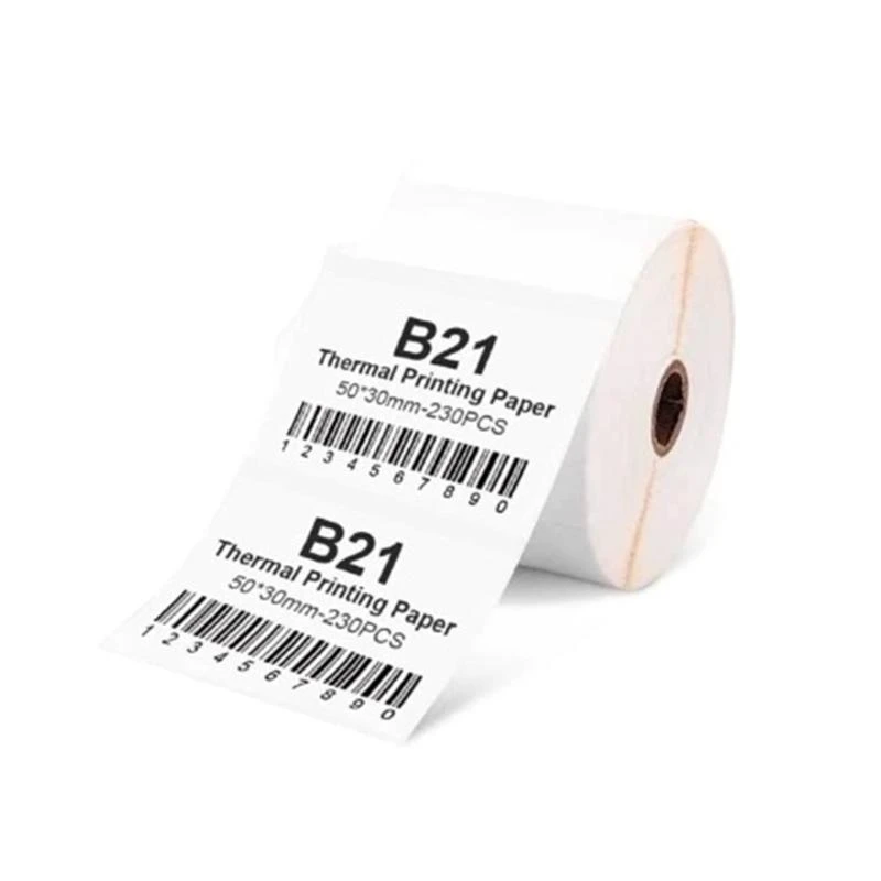 

Y1UB Thermal Label Paper Roll Sticker for B21 Thermal Printer Paper Price Tag Labels