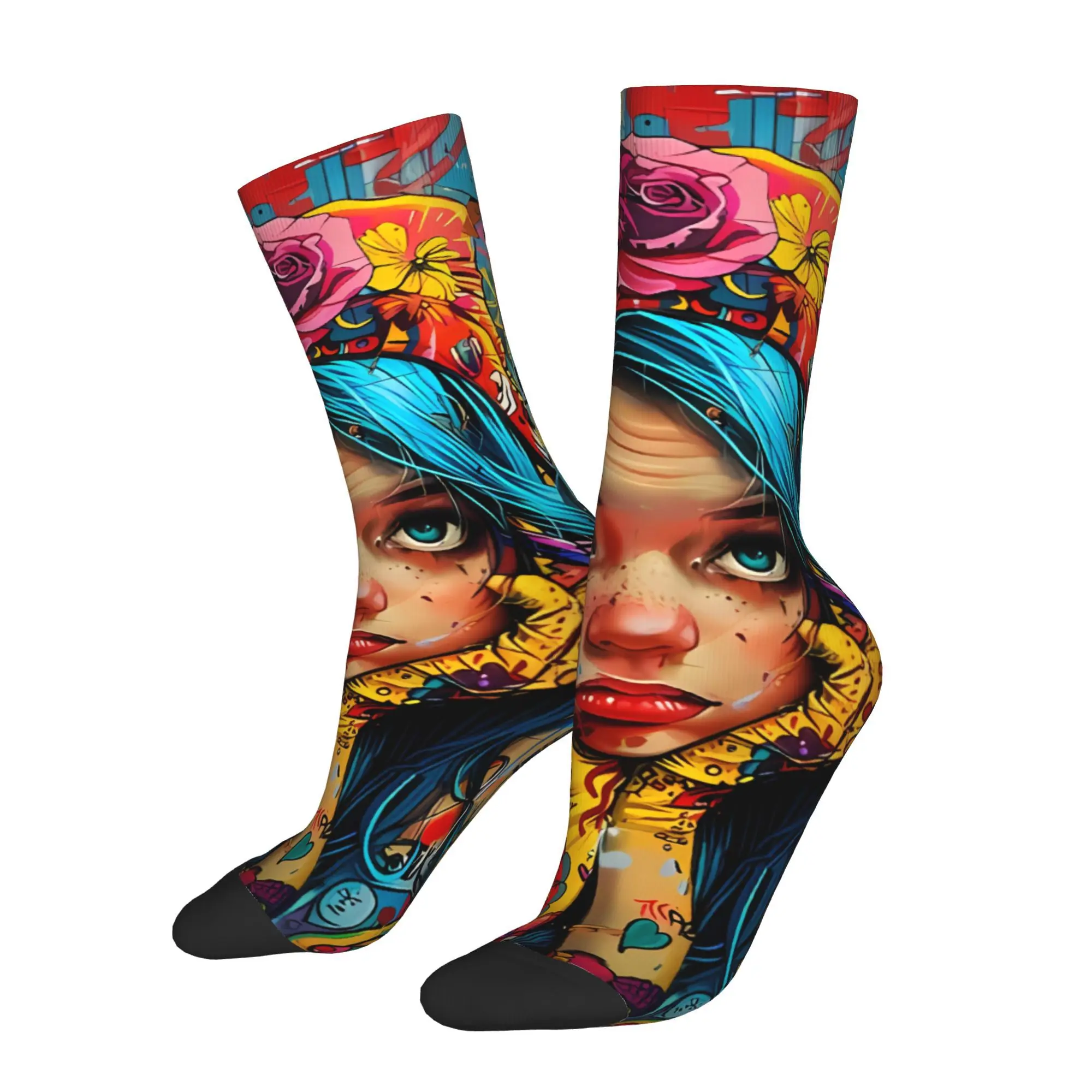 

Элегантные носки Foreign Beauty, мужские и женские зимние чулки из полиэстера