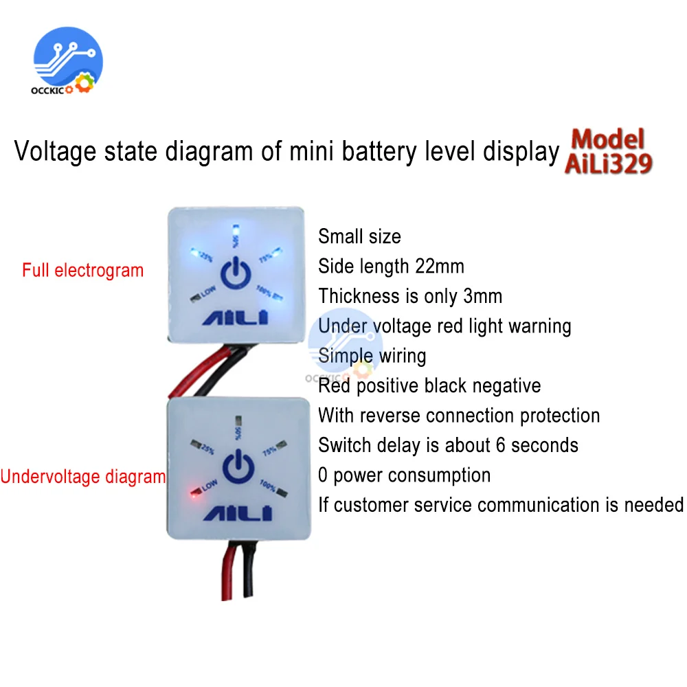 1S 2S 3S 4S 5S 6S 7S 12V ตะกั่ว-กรดลิเธียมเหล็กฟอสเฟตแบตเตอรี่ลิเธียมจอแสดงผลแผง Undervoltage ตัวบ่งชี้
