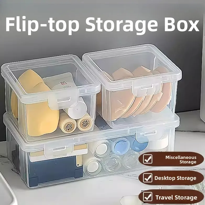 

Прозрачный пылезащитный настольный органайзер, коробка для хранения косметики и канцелярских принадлежностей для студентов, легко носить с собой и использовать.