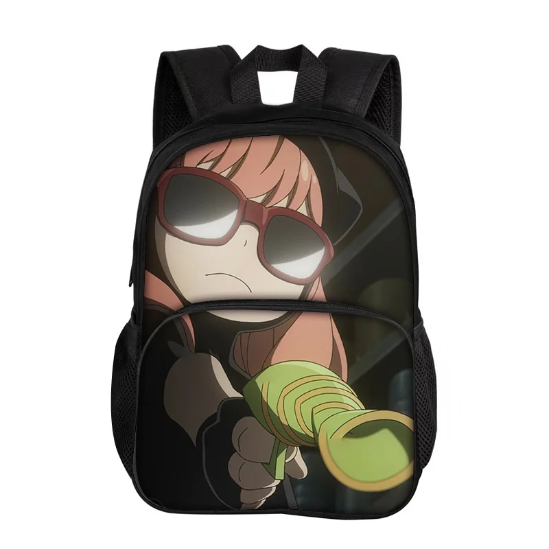 SPY×FAMILY Round Front Bag Backpack Versatile Fashion Trend Cartoon Boy and Girl School Birthday Best Gift