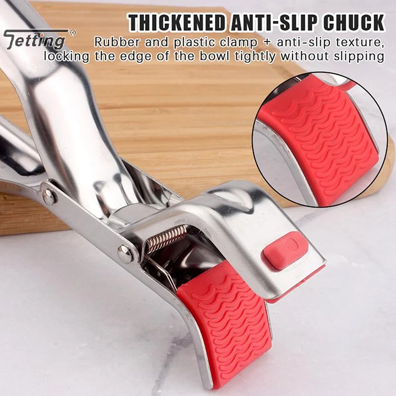 1pcs Anti-scalding Clip Hot Bowl Holder Dish Clamp Pot Pan Gripper Clip Air Fryer Dish Plate Retriever Tongs Kitchen Supplies
