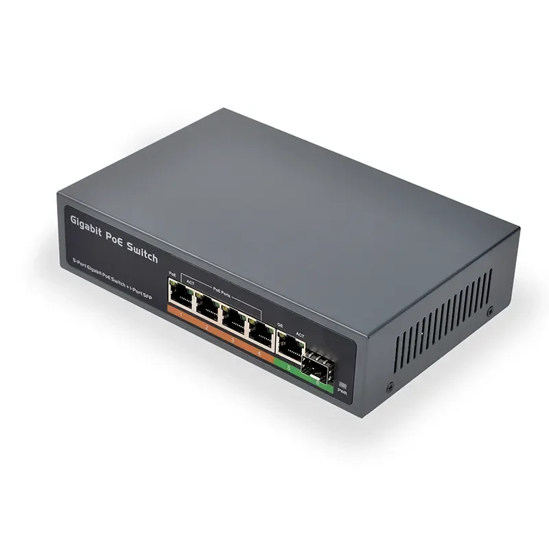 PSE604GS / PSE0411GD Manufacturer Network Ethernet 10/100/1000M OEM IEEE 802.3at/af 65w 4 Port Gigabit Poe Switch