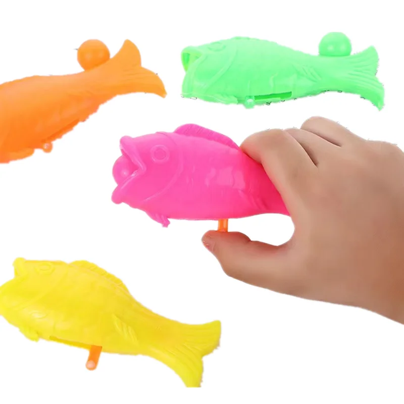 

10PCS Color Plastic Fish Ball Catapult for Kids Birthday Toys Back To School Party Favors Christmas Sports Themed Party Favors