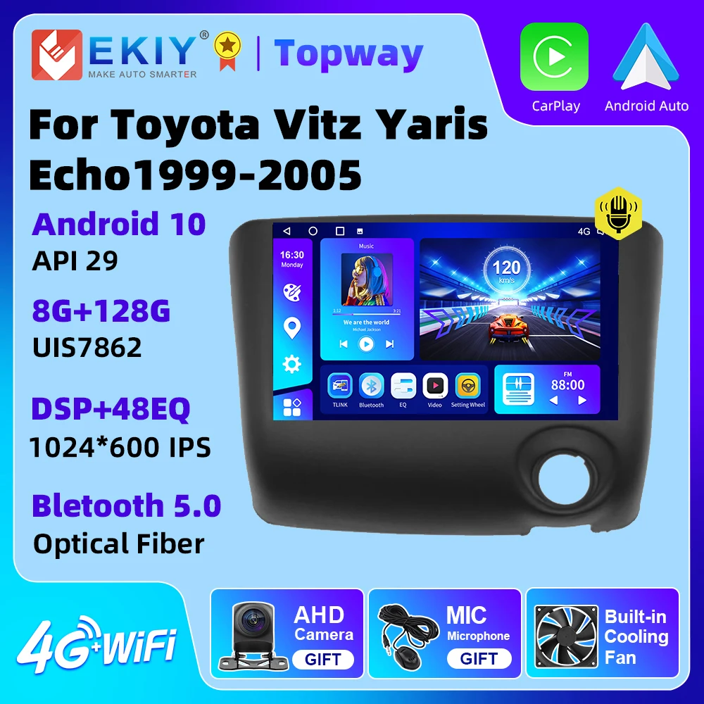 

EKIY For Toyota Vitz Yaris Echo 1999-2005 2 Din Car Radio Multimedia Video Player Navigation Intelligent System 7 Inch Navi