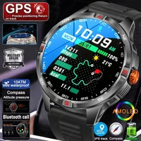 Reloj inteligente militar para hombre con GPS, resistente al agua hasta 5ATM, deportivo, batería 1000, brújula, monitoreo de salud, llamadas Bluetooth, relojes inteligentes