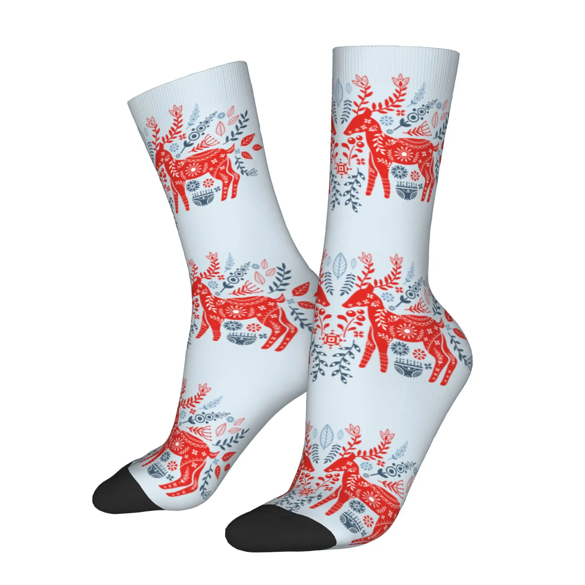 

Christmas Reindeer Sock Printed Man Polyester Fashion