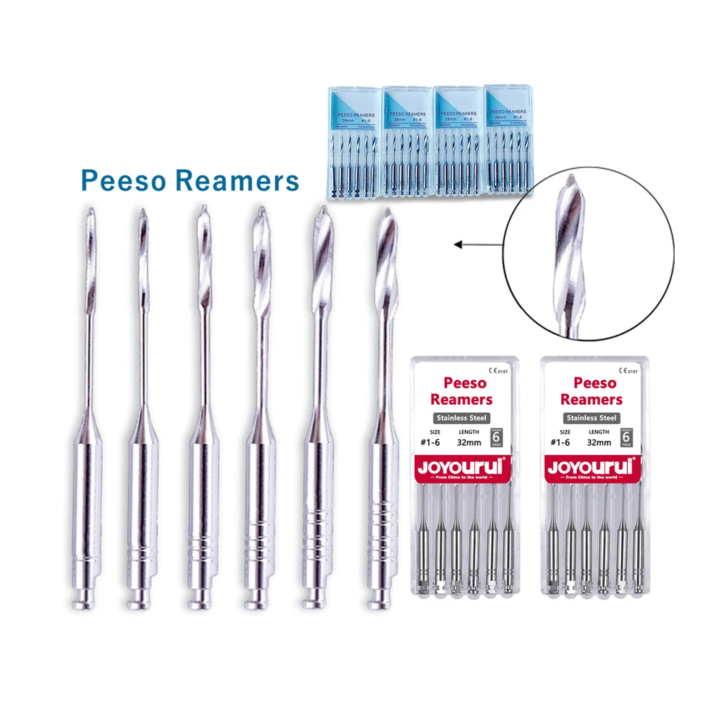 32mm/28mm Dental Endodontic Drill Gates Glidden Peeso Reamers Rotary Paste Carriers Engine Use Stainless Steel Endo Files