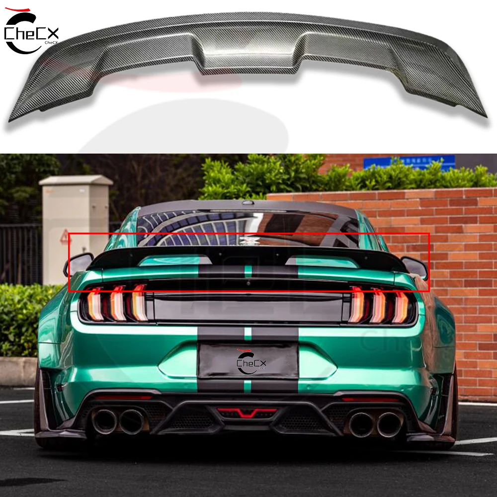 

For 15-20 Ford Mustang ABS Tail Rear Trunk Spoiler Auto Accessories Body Diffuser Upgrade GT500 Style