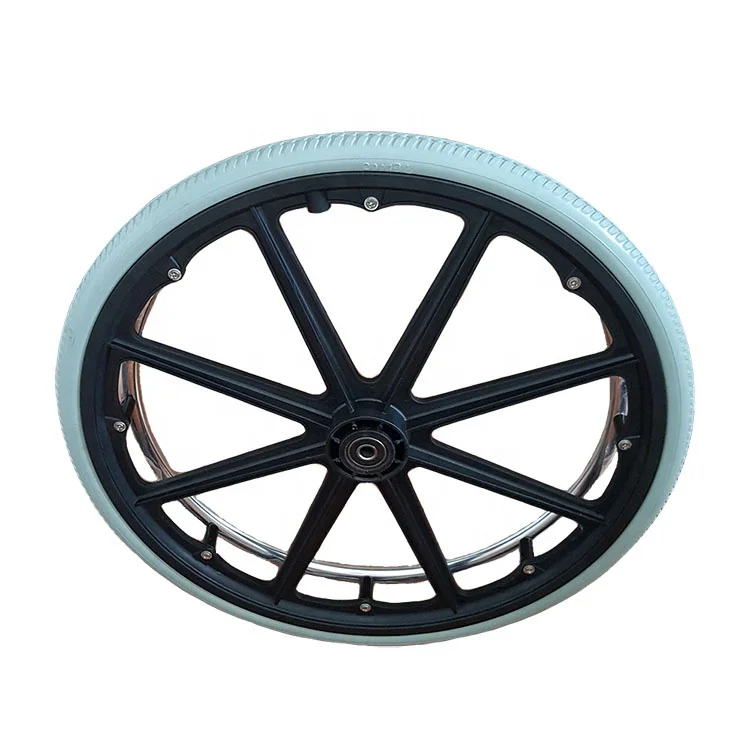 20x 1 3/8 non-inflation solid polyurethane foam rear wheel for wheelchair 20 inch