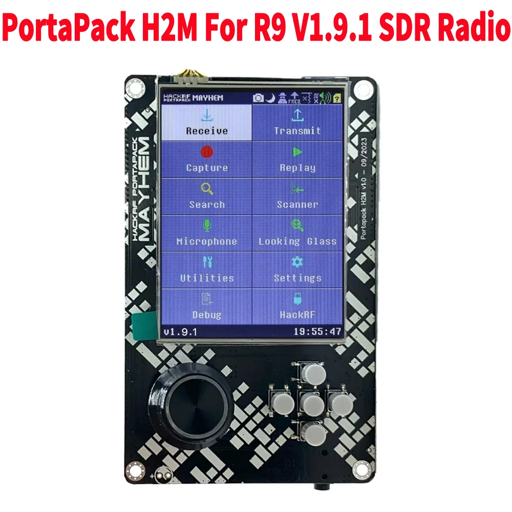 

PortaPack H2M Signature Edition for R9 V1.9.1 SDR Radio 10.00MHZ TCXO Analog GPS Assembled 3.2inch Screen SDR Radio for Hackrf