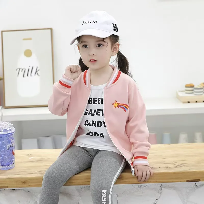 2025 Y2K Cotton New Trendy Brand Boys and Girls Long Sleeve Zip Shirt Fashion Sweatshirt Cartoon Print Children's Style