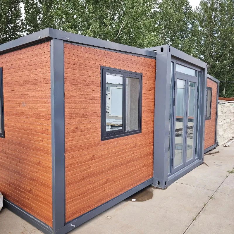 حاوية وحدات فاخرة قابلة للتمديد فيلا 1-6 غرفة نوم منازل محمولة المطبخ 20ft 30ft 40ft أحجام لوحة ساندويتش التصميم الحديث #4