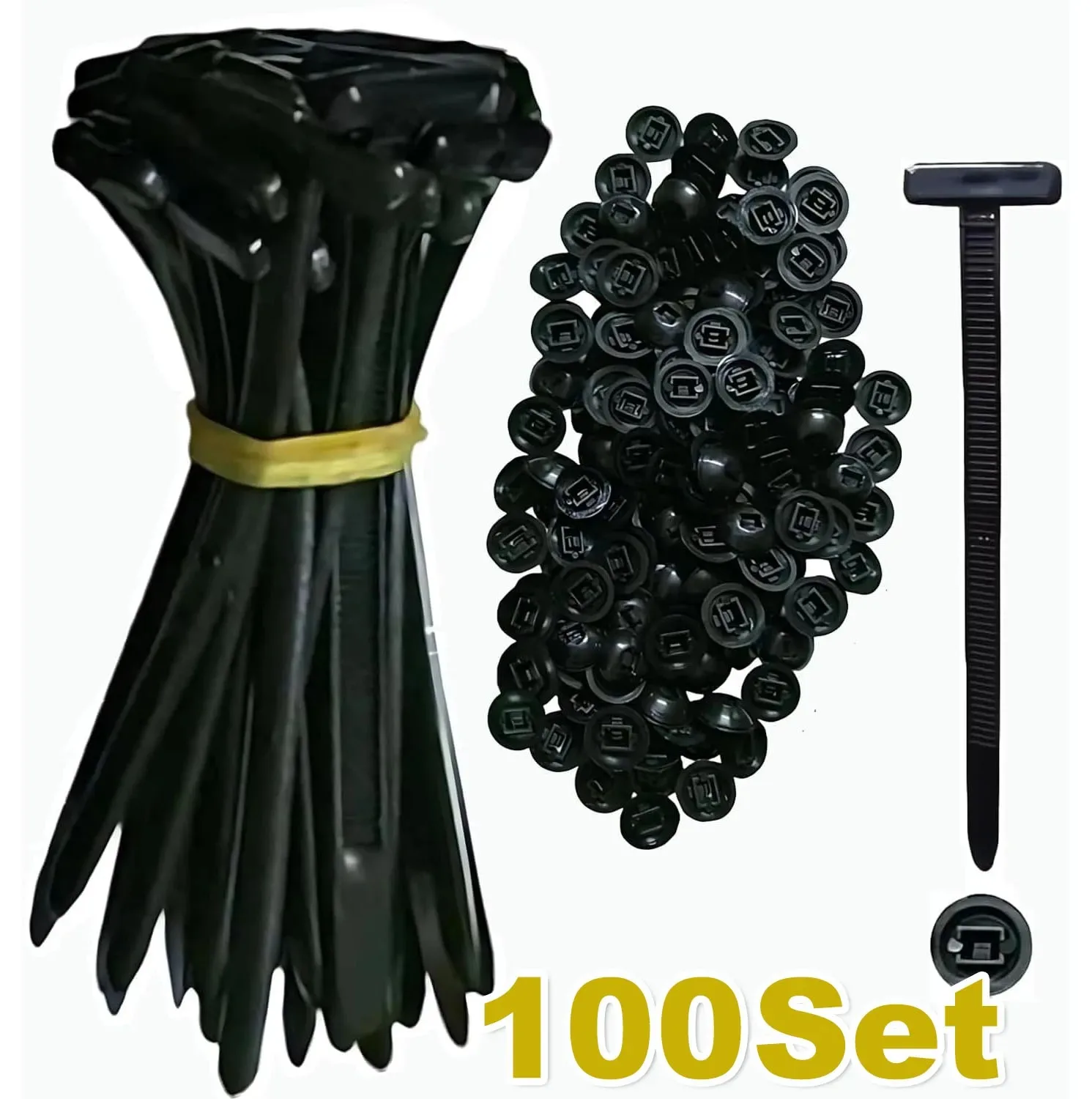 Universal Nylon Kabelbinder Schnalle Auto Verschluss Schraube Ersatz Clip Auto Kotflügel Stamm Motor Schutz Panel Draht Management Sicher