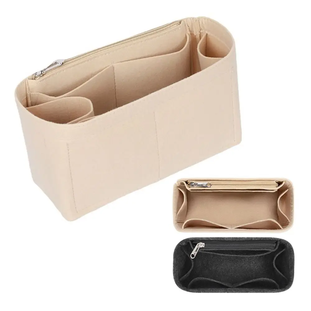 Felt Handbag Insert Bag Large Capacity Multi-Pocket Internal Bag Storage Organization Bag Support Purse Liner for Loewe Puzzle