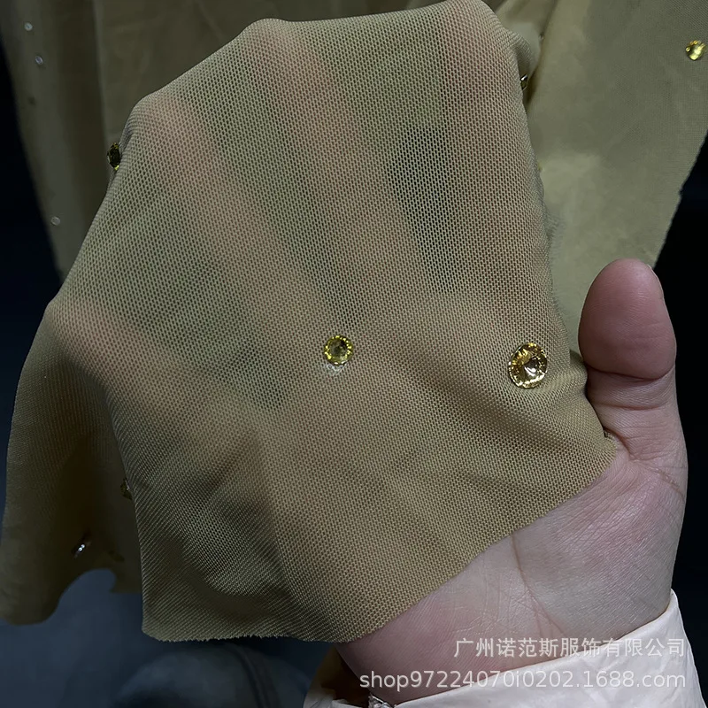 Robe Sexy à bretelles avec strass dorés, jupe de plage, vent, société, réunion annuelle, haut de gamme, robes de bal de luxe pour femmes