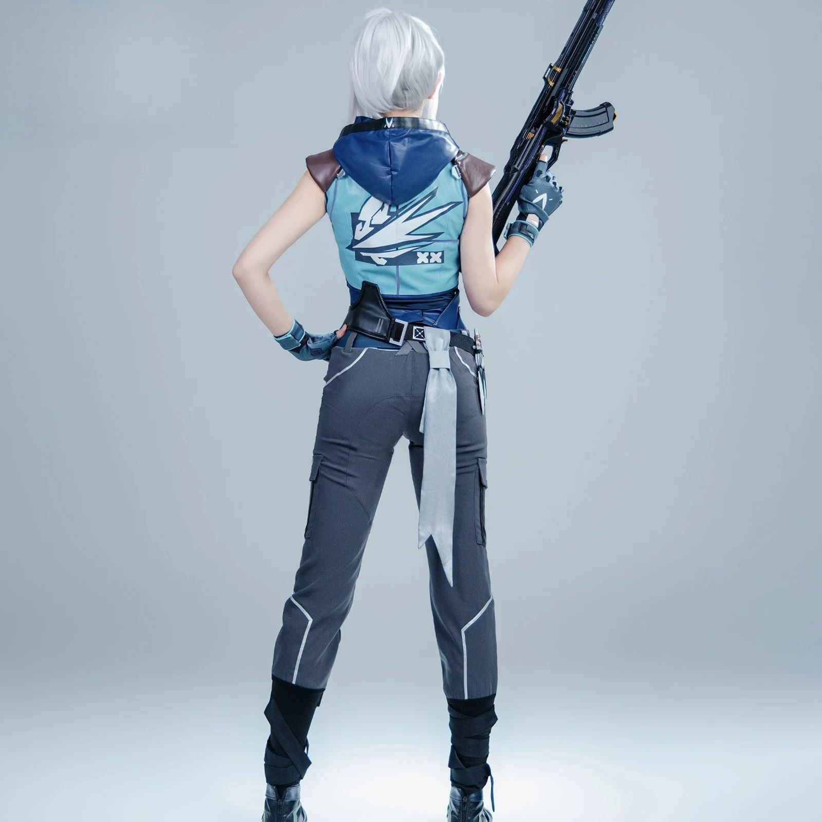

Valorant Jett Premium Cosplay Costume PU Leather Outfit for Women Game Suit Full Set for Comic Con Halloween Carnival AniMuse