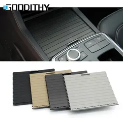 Portavasos de consola delantera W166, cubierta embellecedora deslizante, persiana enrollable central para Benz ML GL GLE GLS 2012 2013 2014 2015 2016 2017