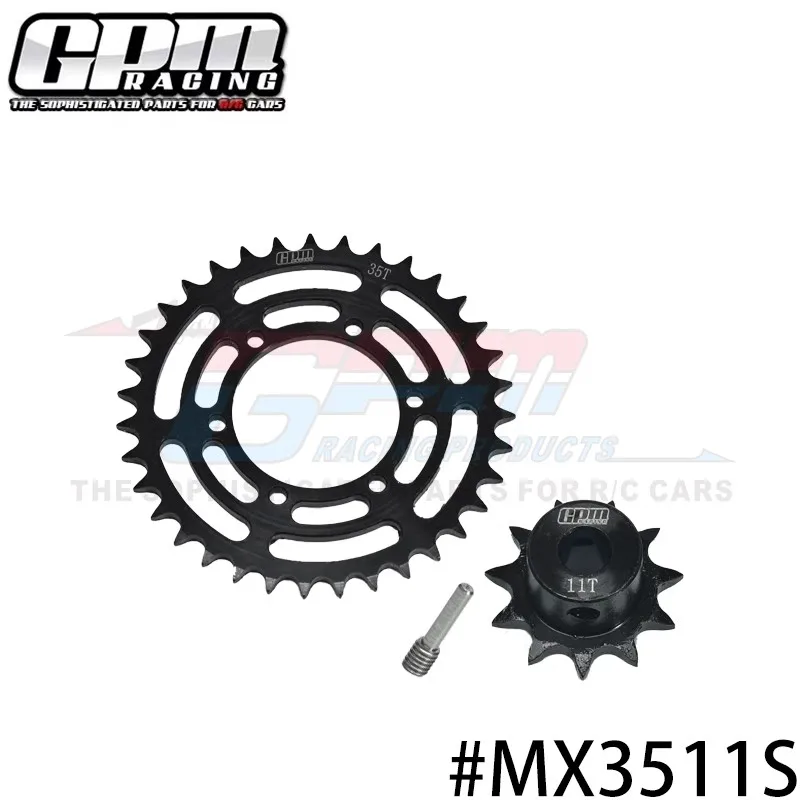 

ONE PIECE LOSI-1/4 Motorcycle Promoto-MX Medium Carbon Steel Sprocket Kit 35T/11T