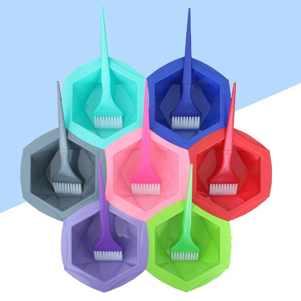 14Pcs Hair Color Mixing Kit Reusable Tint Bowls and Applicator Brushes for Convenient DIY Dyeing Easy Rinse Clean