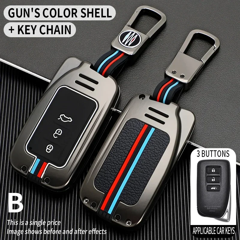 

Car Key Cover Case For Lexus NX GS RX IS ES GX LX RC 200 250 350 LS 450H 300H Key Auto Case keychain keyring Accessories