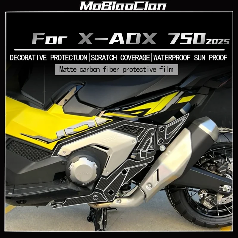 

Для Honda X-ADV750 2025 3D наклейка из углеродного волокна, защитная наклейка для тела, декоративная пленка, аксессуары
