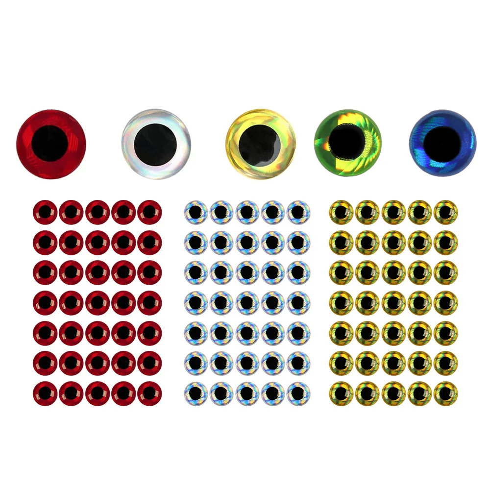 Vtwins ojos de pez epoxi holográficos 3D para señuelos DIY
