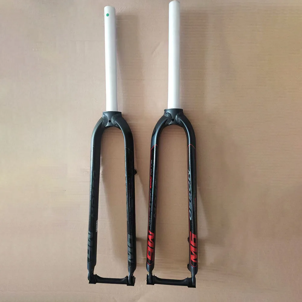 Garfo de Bicicleta de Montanha MOSSO em Liga de Alumínio com Freio a Disco, Suporte Post Mount, Perna de Garfo Dianteiro Maior, Adequado para Acessórios de Bicicleta 26/27.5/29ER