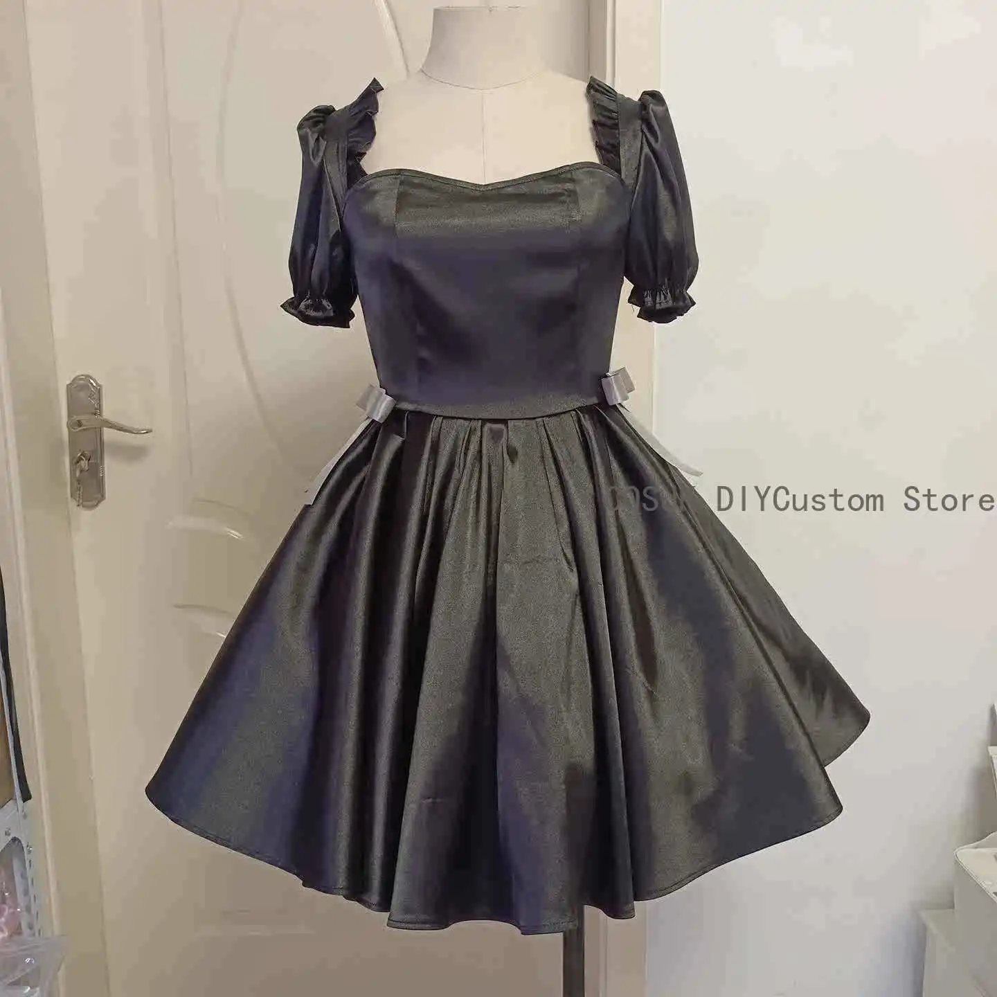 2026 لعبة الغريبة المرحلة سوا لعبة تأثيري حلي أنيمي فستان أسود أزياء الهالوين للنساء رجل فستان كامل ملابس الحفلات