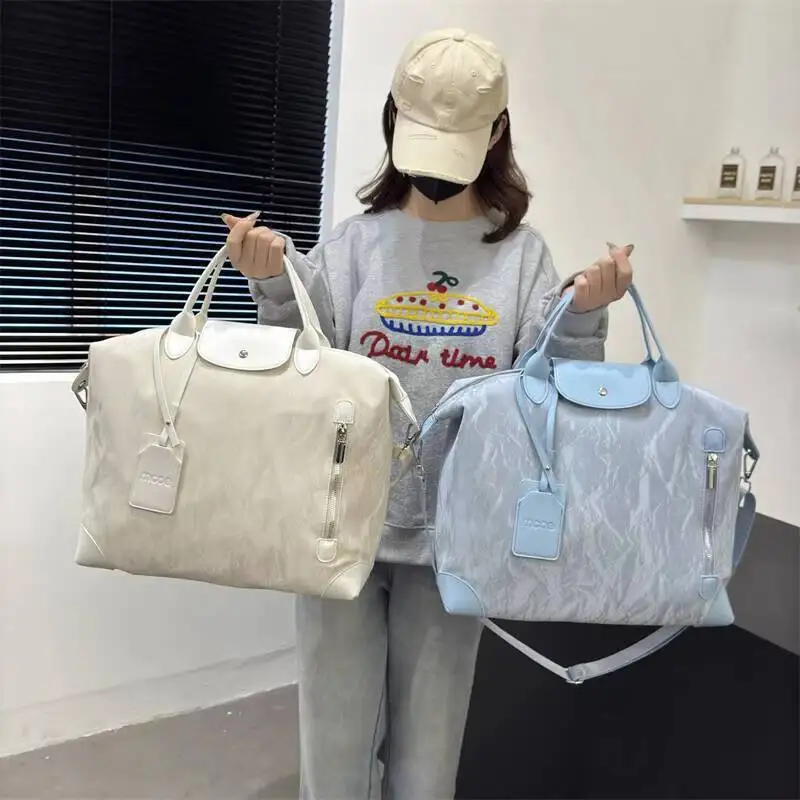 Premier New Fashion Textured سعة كبيرة حمل حقيبة أنيقة عارضة الكتف حقيبة كروسبودي متعددة الوظائف السفر حقيبة قاعة رياضة