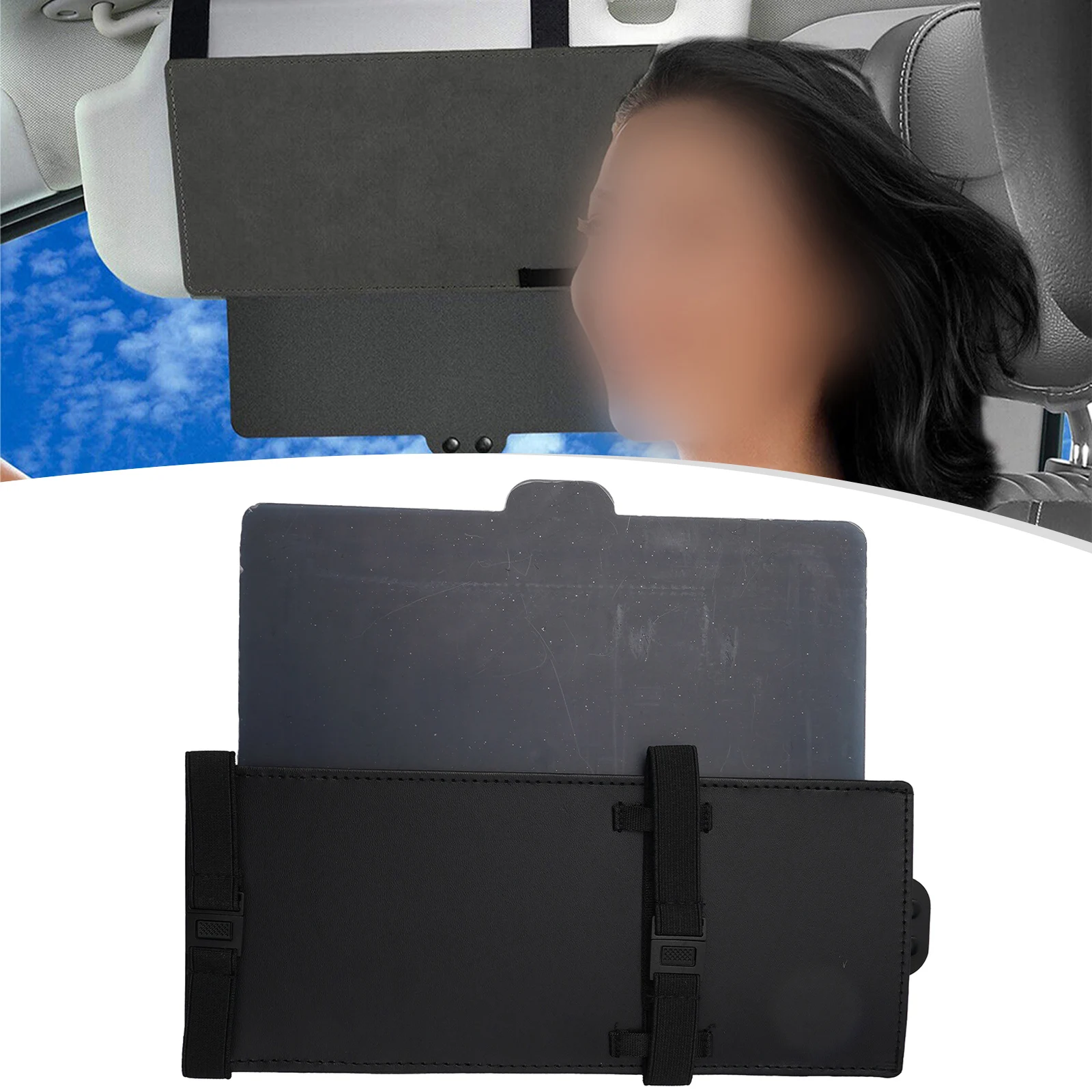 High Quality Brand New Sun Extend Visor Car Shade 12.2-21.6inch 31-55 Cm 5.1-8.2inch Anti Glare Auto Parts Black