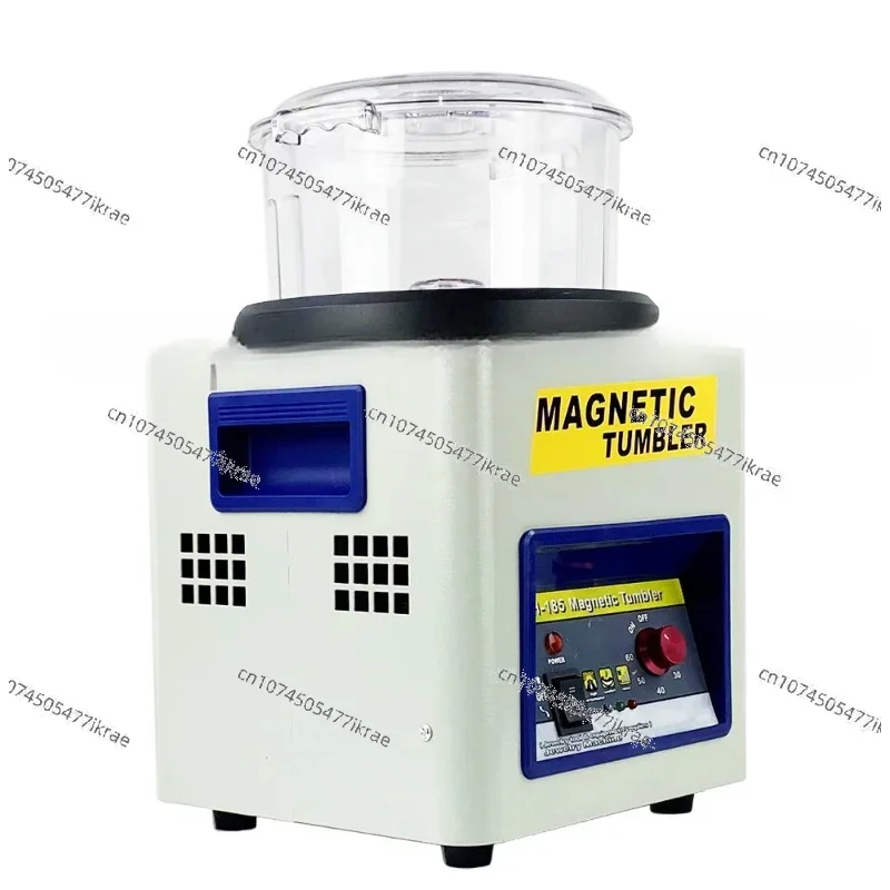 JH/KT-185 Electric Magnetic Tumbler Jewelry Polisher Finisher Finishing Deburring Equipment, Magnetic Polishing Machine 2000 rpm