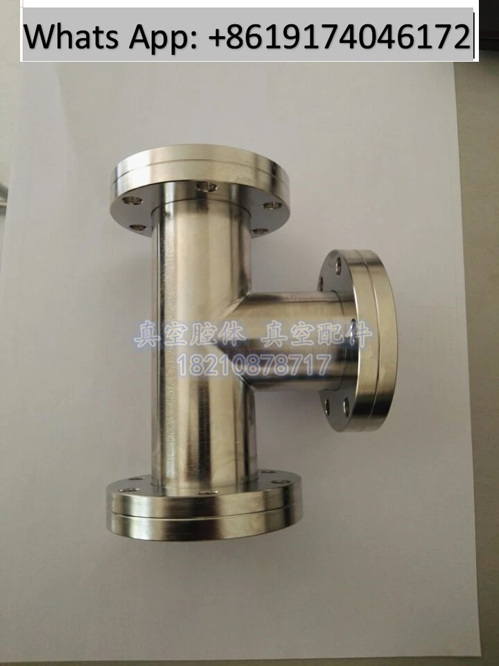 Vacuum CF three-way connector/adapter flange CF16 25 35 50 63 100 150 200