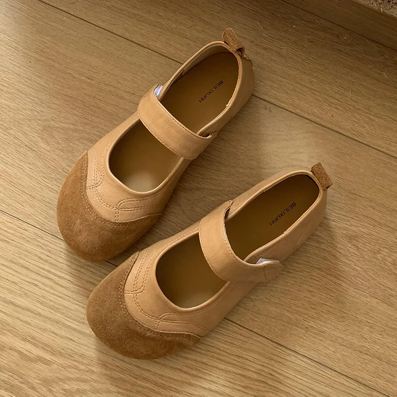 

2025 Новые брендовые женские туфли на плоской подошве, модные разноцветные женские элегантные туфли Мэри Джейн, мягкие уличные модельные туфли на плоском каблуке, новые туфли